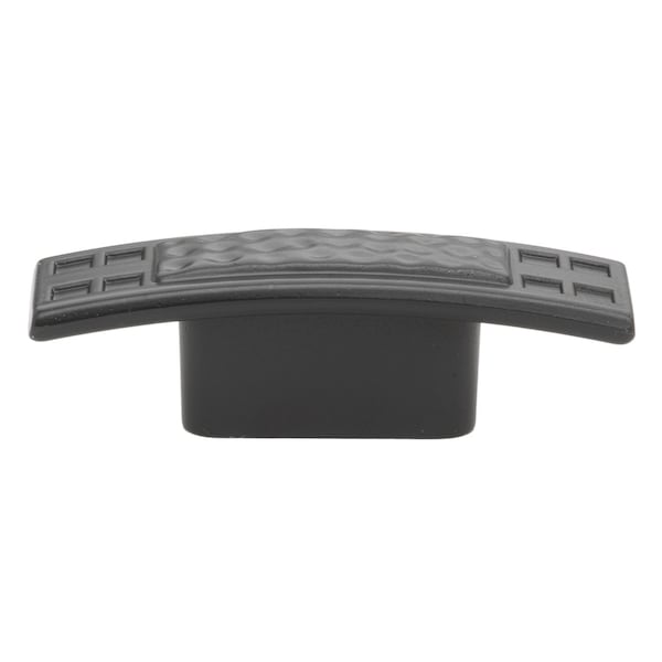 Gliderite Hardware 2-1/2 in. Matte Black Rustic Hammered Cabinet Knob, 5PK 5431-MB-5 - main